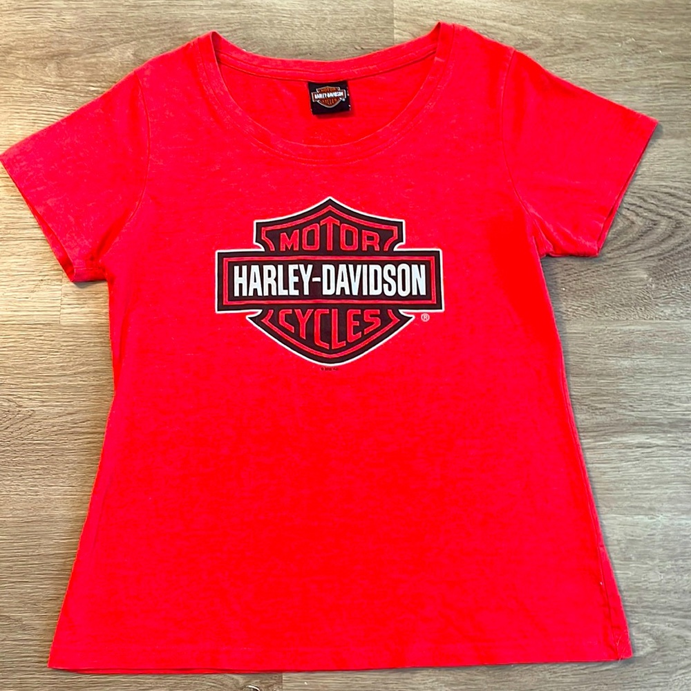 Women’s Harley Davidson Tee | Medium | Orange - Picture 1 of 7